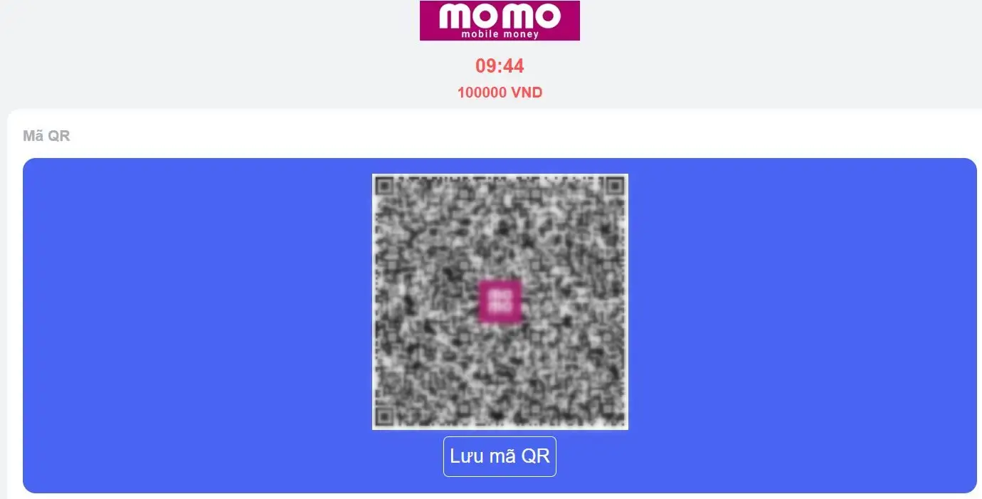 Quét mã nạp tiền